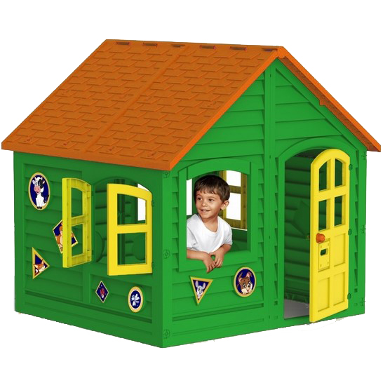 домик детский пластмассовый зеленый
